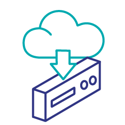 Second party data cloud icon