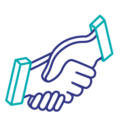 Second party data handshake icon